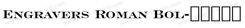 Engravers Roman Bol字体转换